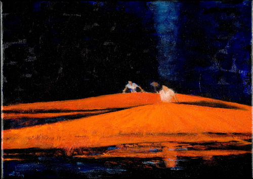 Net I 2006 Oil on canvas 25 x 36cm (sold)